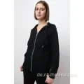 Damen benutzerdefinierte massive Känguroo -Pocket -Reißverschluss Hoodies